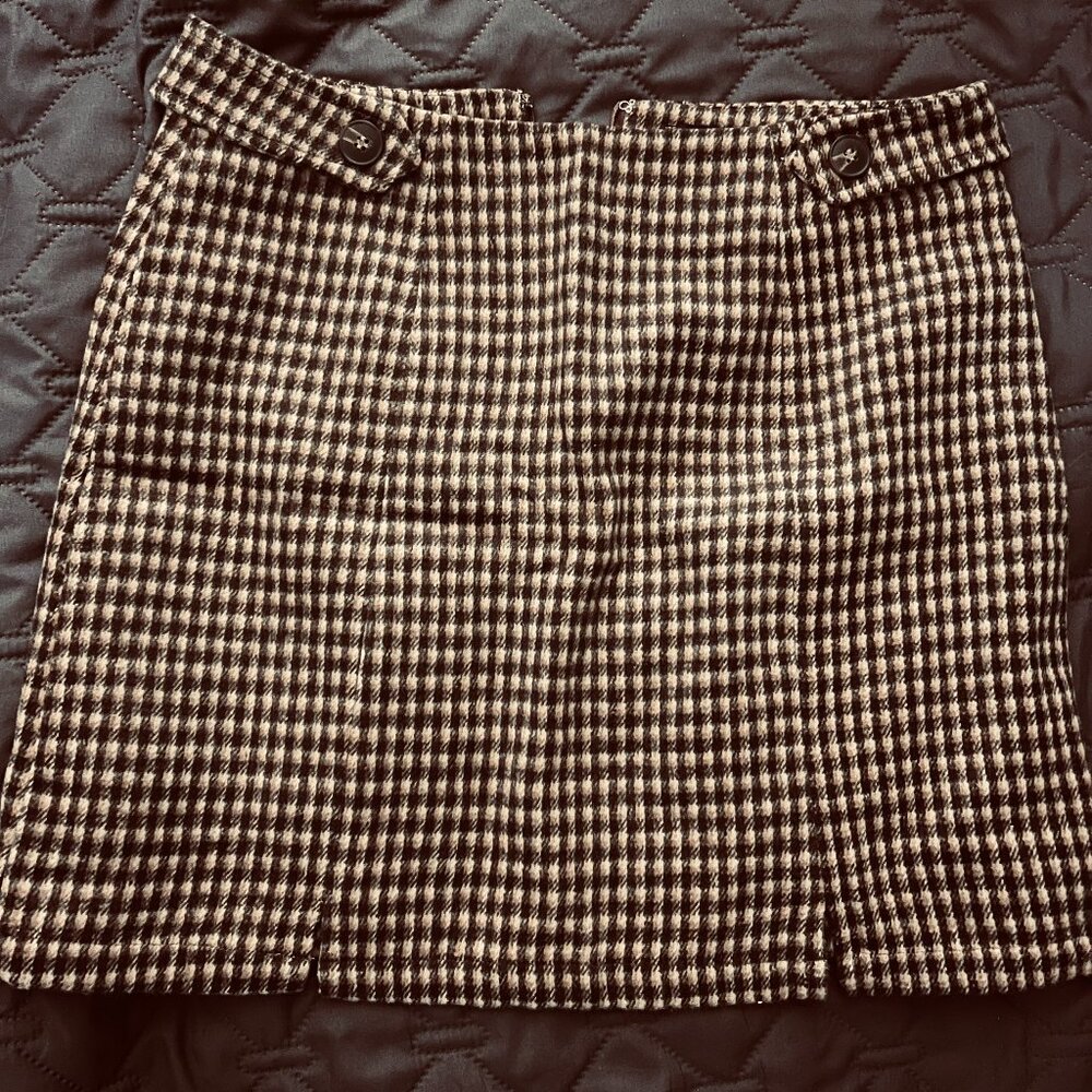 Very J Plaid Mini Skirt